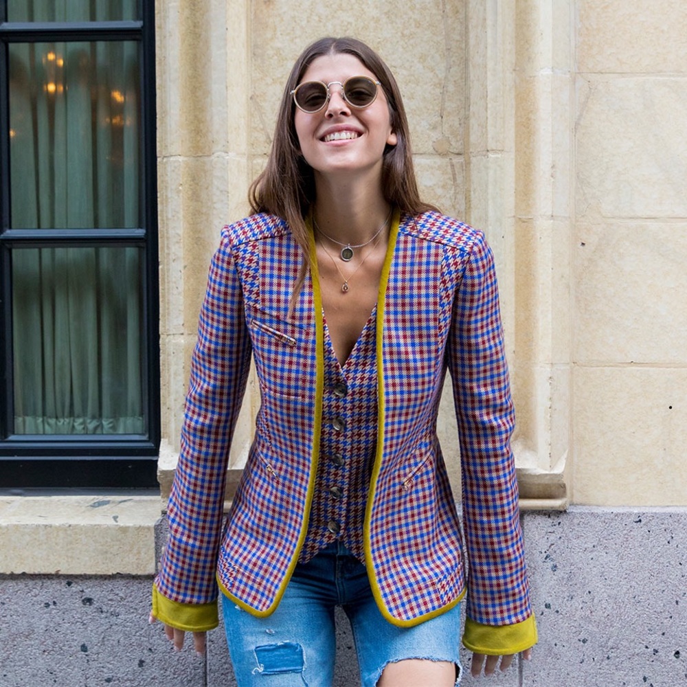 ‼️ISO‼️ Tory Burch Ainsley Plaid Blazer!!!